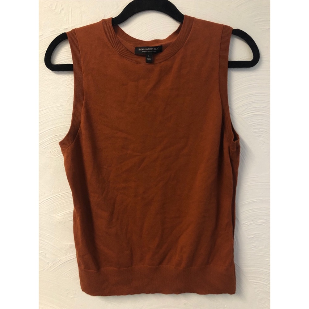 Burnt Orange Banana Republic Sweat Vest